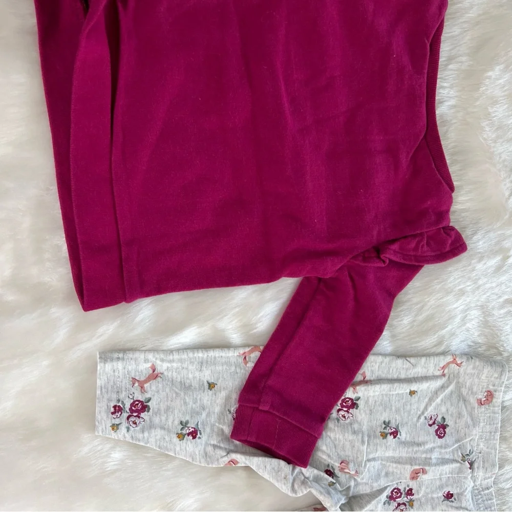 Baby 2-Piece Long-Sleeve Tee & Fox Legging Set 6‎ Months
